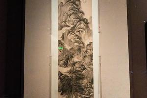 山窗读书图轴