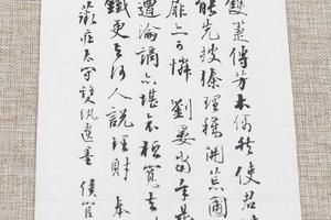 行书题薇庄太守双纨遗墨诗札