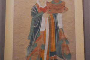 临墓五代近事女图轴