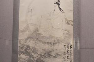 水墨观音像