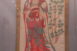 临摹初唐璎珞大士图轴