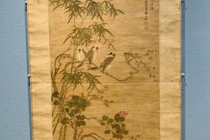 喜上梅梢图轴