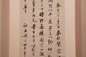 行书论谷神一章轴
