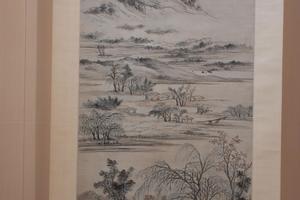 南村水竹图轴