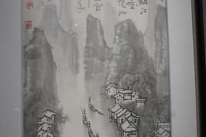 雨中漓江图