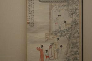 七夕乞巧图轴