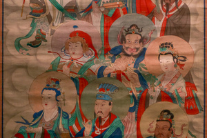 护法诸天王水陆画像轴